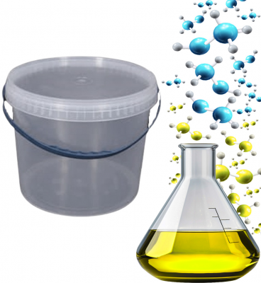 Відро кругле з кришкою 10 л (прозоре) Карлик Печі