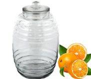 Банка с резьбой и стекляной крышкой 5500мл Нейлия 