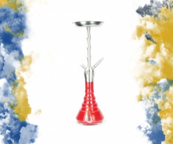 Купити Купити Кальян Kaya Shisha (Германия) Clear ELOX 630CE Cut Scepter Konik Red 2S в Україні в Україні