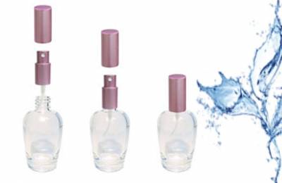 Флакон "Вестина розовая" 50 мл с распылителем и крышкой из метала