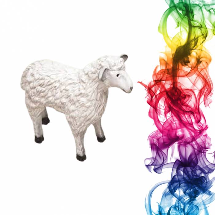 Садовая фигура купить Овца  высота 60 см инжир