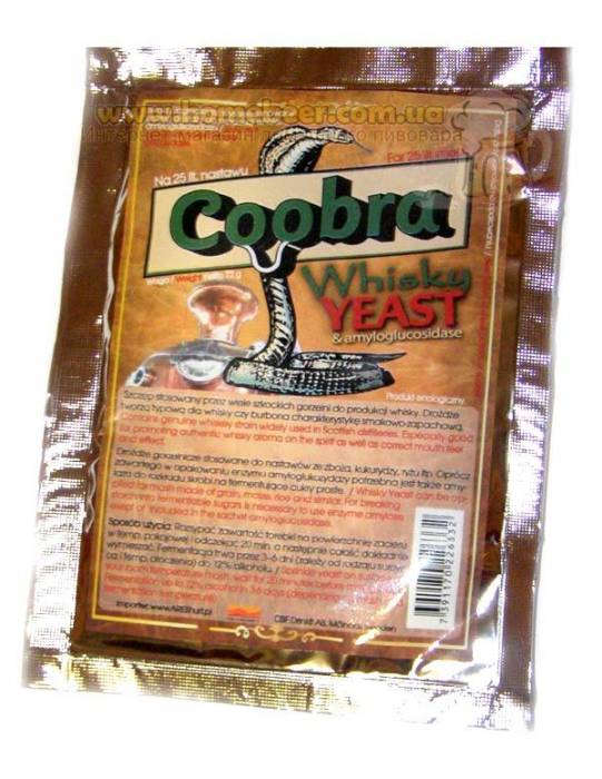 Купити Купити Спиртовые дрожжи Coobra Whisky 72 грамм Швеция Ханкенг в Україні в Україні