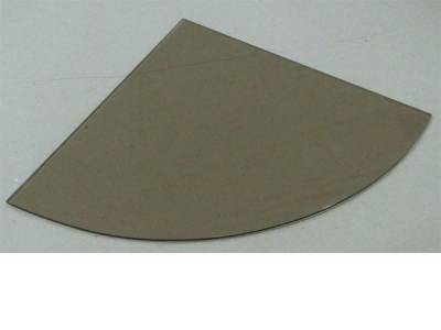 Купить полку радиусную из стекла бронза 6 мм 350x350 мм Роберта