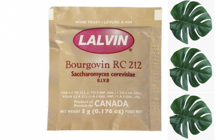 Винные дрожжи Lalvin RC 212 для вин "Бордо" с большим температурным диапазоном