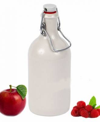 Керамическая бутылка с зажимом 500 мл Погожелица