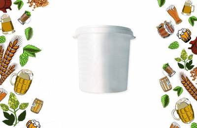 Емкость из пищевой пластмассы с крышкой Дамба