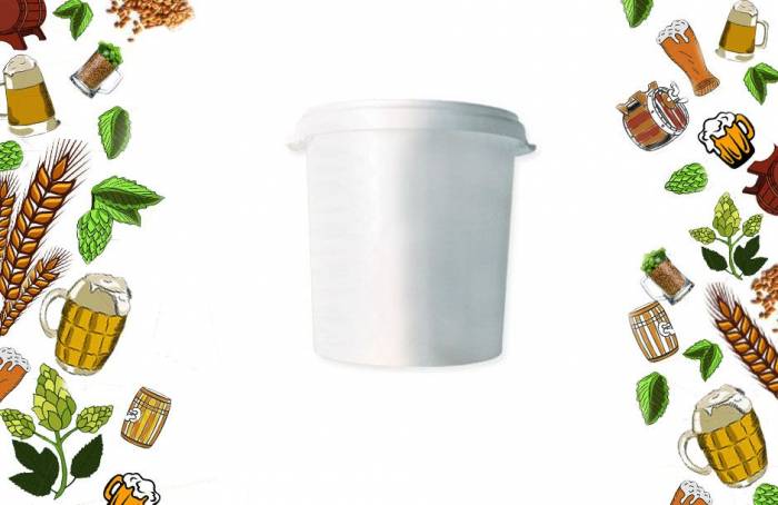 Емкость из пищевой пластмассы с крышкой Дамба