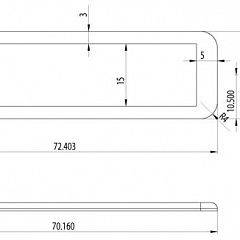 Купить карман для бейджей 76x51 мм Пейзаж