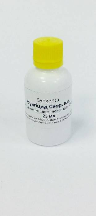 Купити Купити Фунгицид Скор от вредителей яблони, груши, вишни, сливы в Україні в Україні