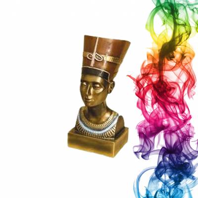 Садовая фигура купить Нефертити высота 55 см калина