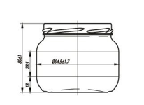 Купити Купити Купить Банка стеклянная 350 мл Грация в Україні в Україні