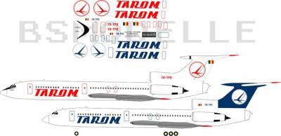 Tu-154 Tarom-1\100 деколь для авиамодели
