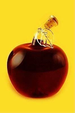 Купити Купити Бутылка в виде яблока стекло ручной работы объемы 50,100,250,500 мл в Україні в Україні