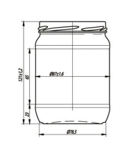 Купити Купити Банка стеклянная 500 мл оптом Кингуре в Україні в Україні