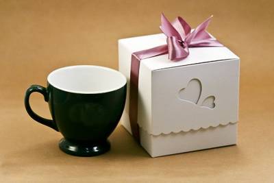 Упаковочная коробочка Чайная с сердцами
