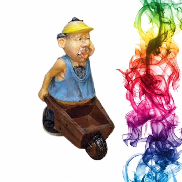 Садовая фигура купить Фермер высота 83 см мандарин