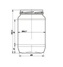 Купити Купити Банка стеклянная 750 мл купить оптом Монти в Україні в Україні