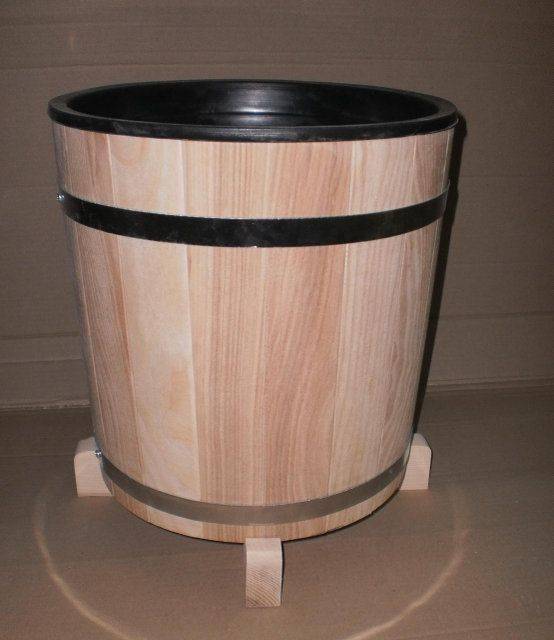 Кадка для цветов с пластмассовой вставкой 17 литров Береза