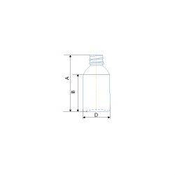 Флакон стеклянный для лекарств "Амбани" 44 мл