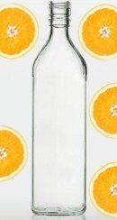 Бутылка для алкогольных напитков "Вирджи" 0,7 л из прозрачного стекла