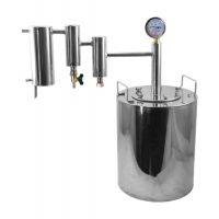 Самогонный аппарат Люкс двойной неразборный сухопарник 15 литров Быхов