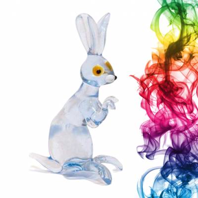 Стеклянная фигурка ручной работы Кролик Замнаун