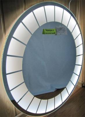 Купить зеркало с LED подсветкой Д-800 мм Лавиния