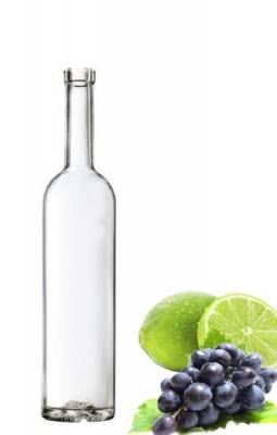 Бутылка для алкогольных напитков "Фусо" 0,75 л из прозрачного стекла