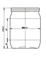 Купити Купити Купить Банка стеклянная 500 мл Флик Фляк в Україні в Україні