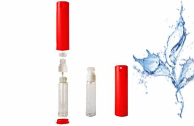 Флакон для косметики в пластиковом футляре 20 мл &quot;Адонис красный&quot;