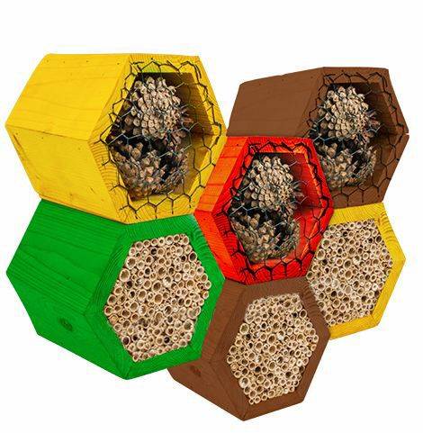 Домик для полезных насекомых 16x14x14см Злоценец