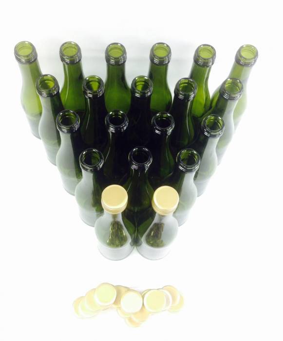 Комплект бутылок с алюминиевыми пробками малого объема Сидров 0,2 л