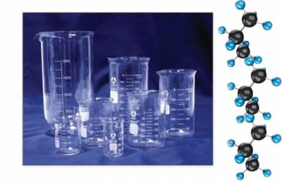 Стеклянный мерный стаканчик 400мл Актино