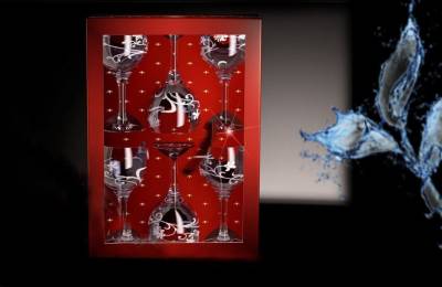 Изящная ветвь дымка фужер Зибаль