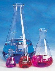 Колба Эрленмайера с узким горлом, 1000мл,10 шт/уп