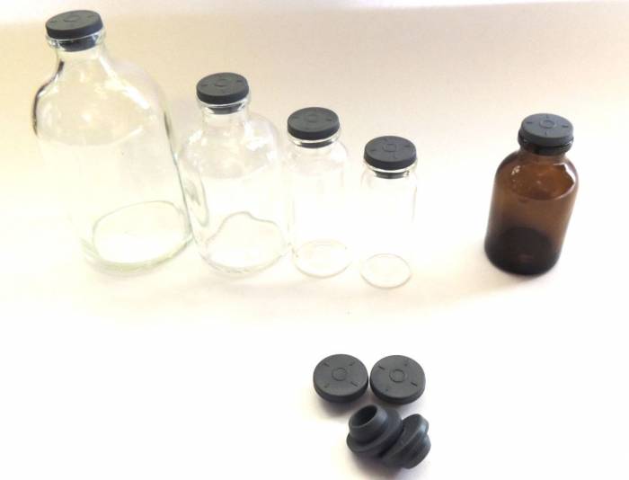 Медицинская резиновая пробка для маленьких бутылочек и флаконов диаметром 20 мм