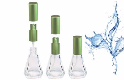 Стеклянный флакон "Венера зеленая" 8 мл с металлическим распылителем