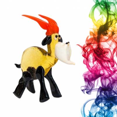 Сувенир из стекла Козлик Заас