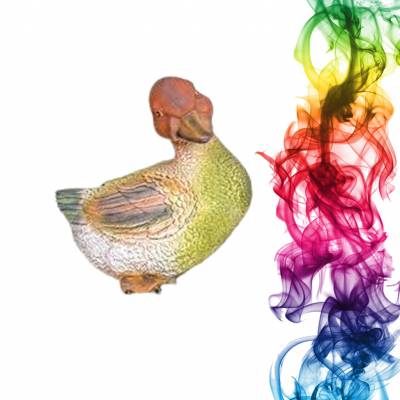 Садовая фигура купить Огарь высота 19 см персик