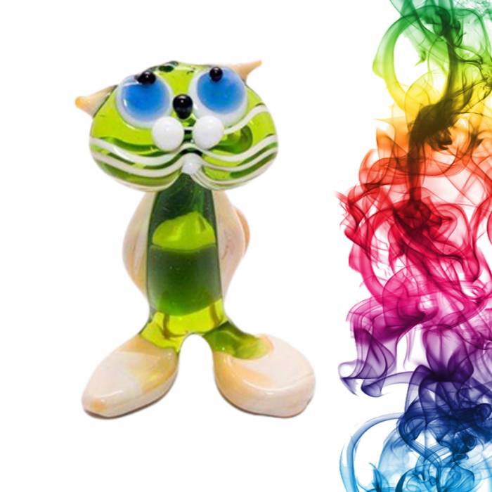 Фигурка из стекла Кот Бургиштайн