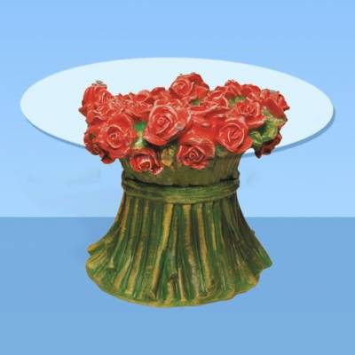 Розы - Журнальный столик из полистоуна