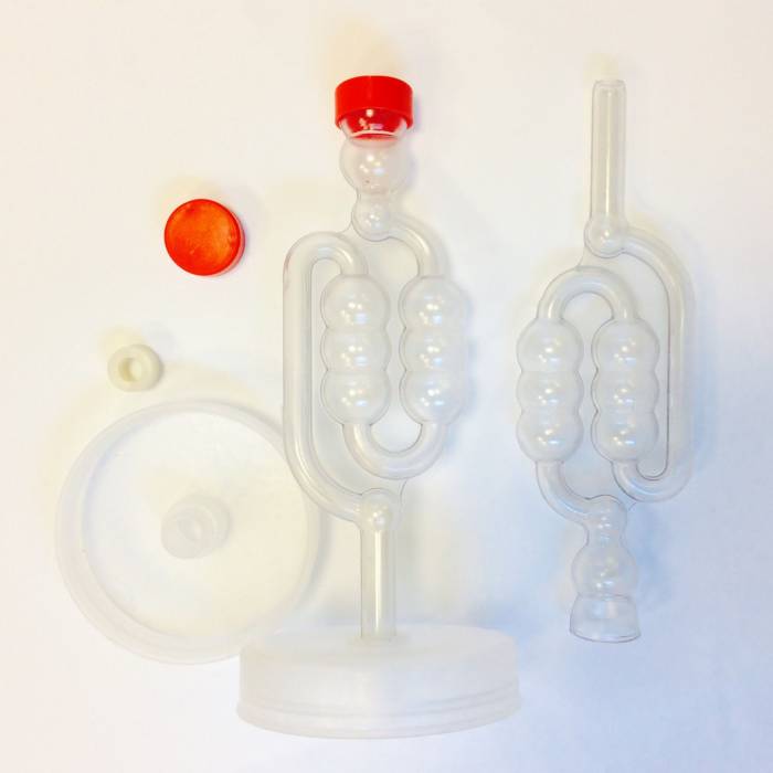 Комплект: крышка+водяной затвор+силиконовая прокладка+пыльник