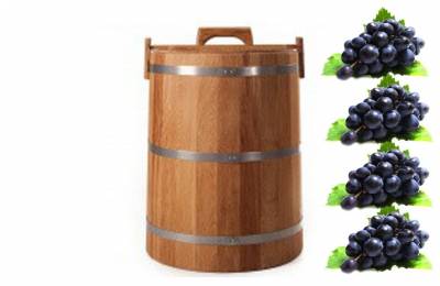 Купить Кадка 50 л с крышкой и гнетом дуб Данков