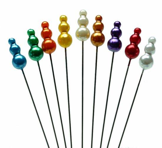 Купити Купити Hat Pins,Прочная головка Диаметр: 8 мм,светло-синий в Україні в Україні