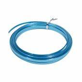 Flat Embossed Aluminium Wire  из алюминия, анодированная  100 гр, 8 м x 1 мм   бирюзовая 