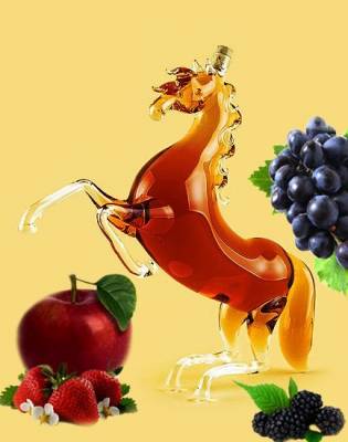Бутылка стеклянная «Жеребец»