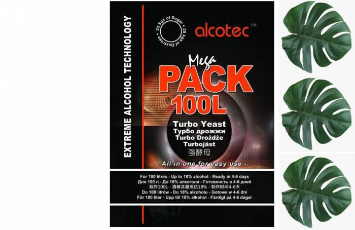 Купити Купити Дрожжи alcotec turbo yeast megapack 100l 360 гр Канджут в Україні в Україні