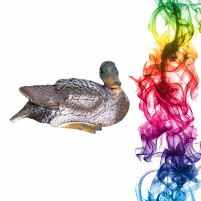 Садовая фигура купить Кряква высота 22 см жасмин