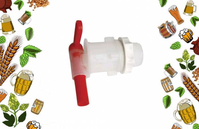 Купити Купити Пластиковый кран для емкости с гайкой и прокладкой Англия Клинер в Україні в Україні