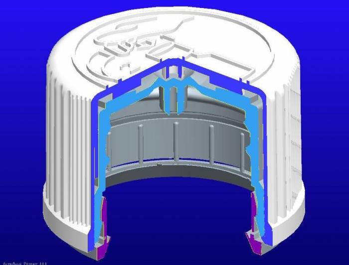 Пластиковая крышка "Протект №3" диаметром 28 мм для ПЭТ и стеклянных флаконов